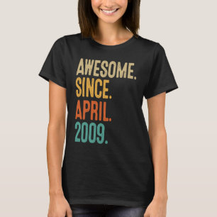 14 Jahre Vintag April 2009 14. Geburtstag 3 T-Shirt