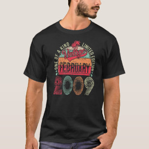 14 Jahre Vintag im Februar 2009 14. Geburtstag T-Shirt