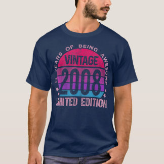 14-jährige Geschenke Vintag 2008 Limited Edition 1 T-Shirt