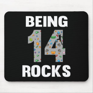14-jähriger Kletterer Geburtstag 14. Kletterer Bei Mousepad