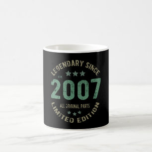 14-jähriger Tag 2007 Legende seit 14. Geburtstag Kaffeetasse