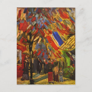 14. Juli Feier in Paris Van Gogh Fine Art Postkarte