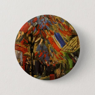 14. Juli Feier in Paris von Vincent van Gogh Button