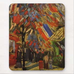 14. Juli Feier in Paris von Vincent van Gogh Mousepad