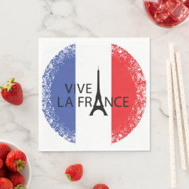 14. Juli Frankreich Nationaler Nationalfeiertag Serviette