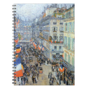 14. Juli, Rue Daunou von Childe Hassam Notizblock