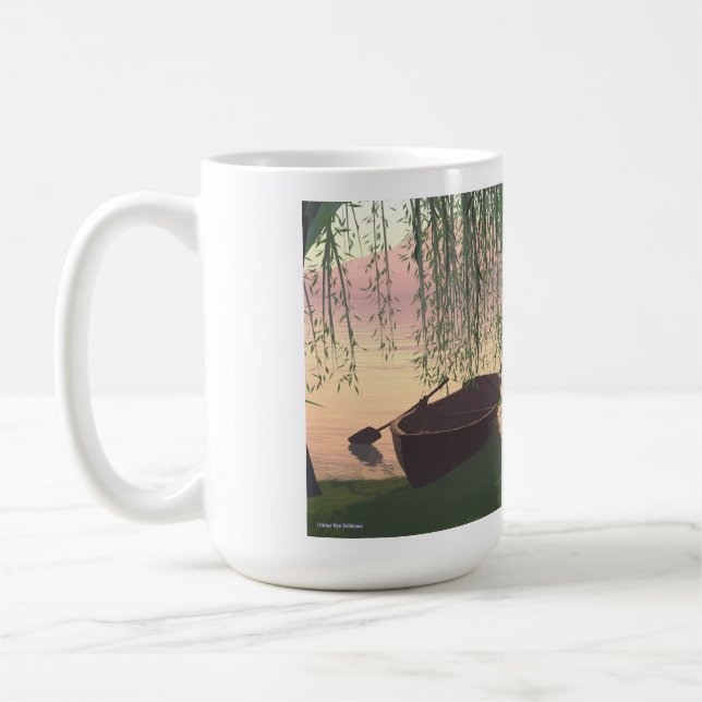 14 oz mug with "Under the Willows" image Kaffeetasse (Links)