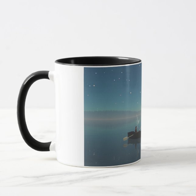14 oz Tasse mit "Friedlicher" Abbildung (Links)