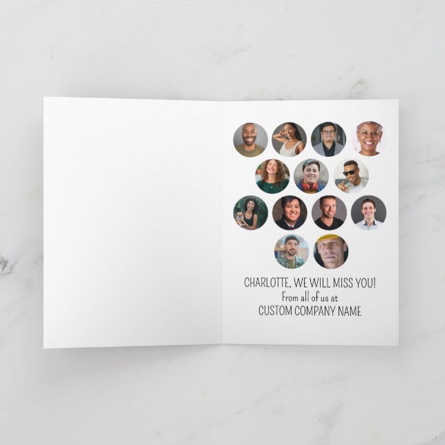 14 Photos I Used To Work With Legends Coworker Karte (Innenseite)