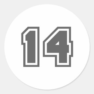 14 RUNDER AUFKLEBER
