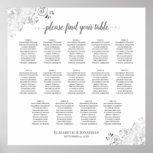 14 Tafelsilber Hochzeitsmesser weiß Poster