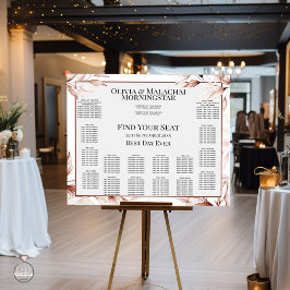 14 Tisch Moderne Terracotta Stuhlleafy Sitzplätze Poster