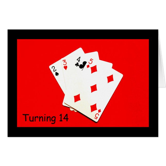 14 zu drehen ist ein großes Geschäft! (Vorderseite (Horizontal))