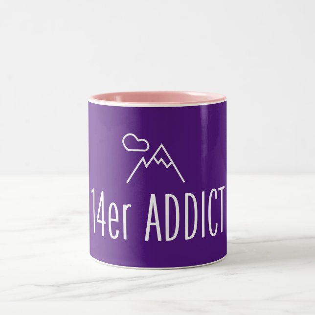 14er Addict Zweifarbige Tasse (Mittel)