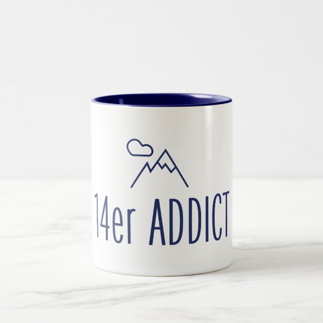 14er Addict Zweifarbige Tasse (Mittel)