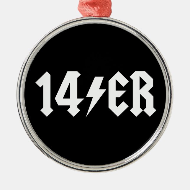 14er ornament aus metall (Vorne)