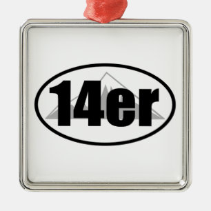 14er ornament aus metall