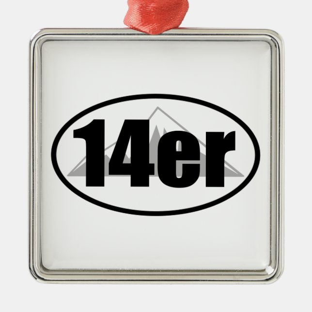 14er ornament aus metall (Vorne)