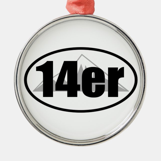 14er ornament aus metall (Vorne)