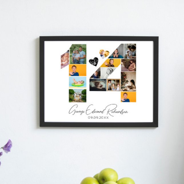 14th Birthday Photo Collage Poster Keepsake (Von Creator hochgeladen)