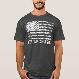 14th birthday, vintage usa , Awesome since 2008  T-Shirt