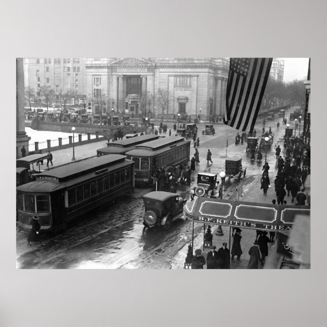 14th Street, Washington, D.C.: 1918 Poster (Vorne)