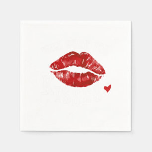 14th Valentines Day Lips Kiss Mark Will W Serviette