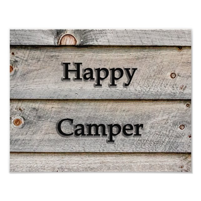 14x11 Happy Camper Fotodruck (Vorne)