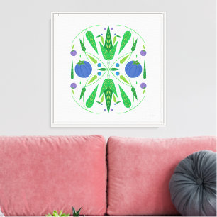 14x14 Guardian der Blueberries Leinwand Giclée