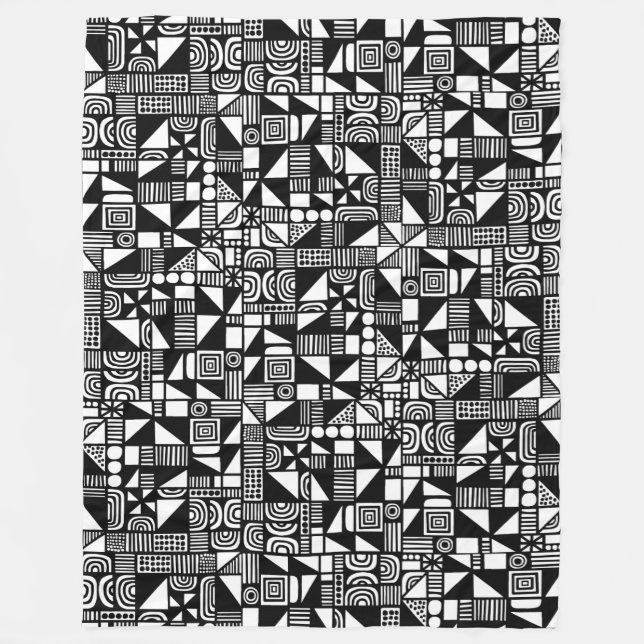 150215v2 - Schwarz Fleecedecke (Vorderseite)