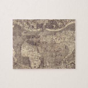 1507 Martin Waldseemuller Weltkarte Puzzle
