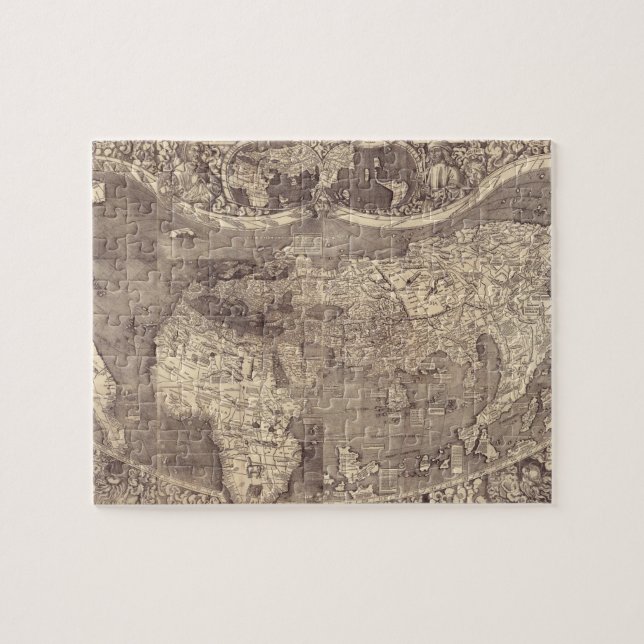 1507 Martin Waldseemuller Weltkarte Puzzle (Horizontal)