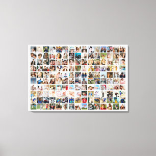 150 Bilder Benutzerdefinierte Fotocollage Quadrati Leinwanddruck