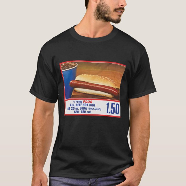 150 FOODCOURT HOT DOG SHIRT vintage (Vorderseite)