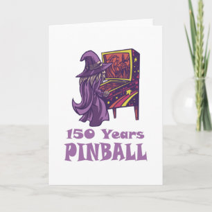150 Jahre Pinball-Assistent zum Geburtstag Karte