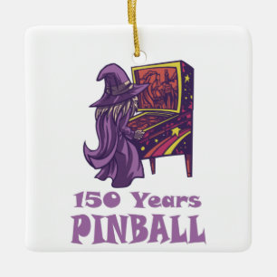 150 Jahre Pinball Wizard Arcade Geburtstag Keramikornament