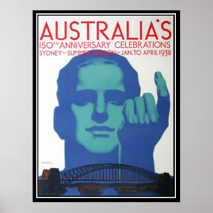 150. Jahrestag Australien Poster