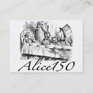 150. Jahrestag der Alice im Wunderland-Alice150 Visitenkarte