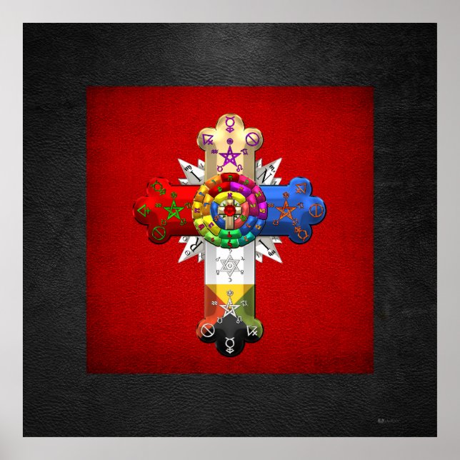 [150] Rosy Cross (Rose Croix) Poster (Vorne)