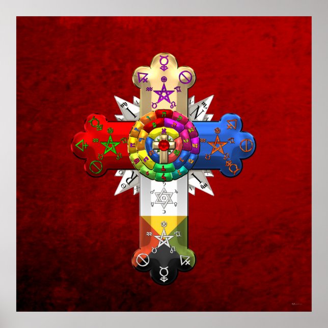 [150] Rosy Cross (Rose Croix) Poster (Vorne)