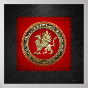 [150] Sacred Gold Griffin Poster