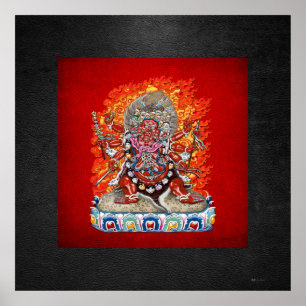[150] Tibetischer Thangka - Wrathful Deity Hayagri Poster