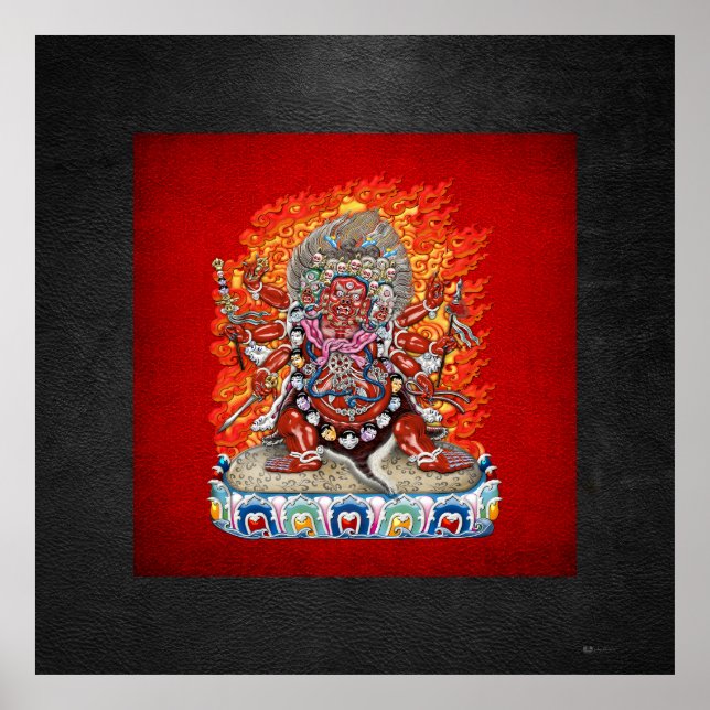 [150] Tibetischer Thangka - Wrathful Deity Hayagri Poster (Vorne)