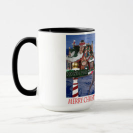 150z Tasse. Frohe Weihnachten und glückliches Neue Tasse
