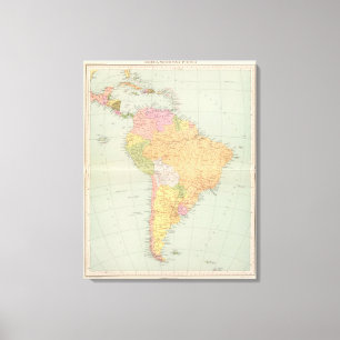 15152 Südamerika politisch Leinwanddruck