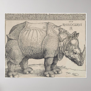 1515 DURER-RHINOCERUS POSTER