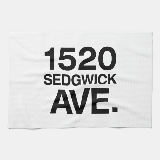1520 SEDGWICK AVE. GESCHIRRTUCH (Horizontal)