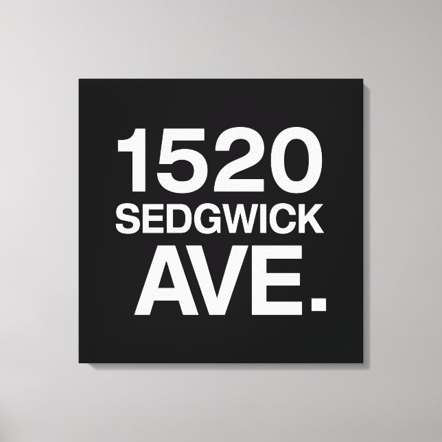 1520 SEDGWICK AVE. LEINWANDDRUCK (Vorderseite)