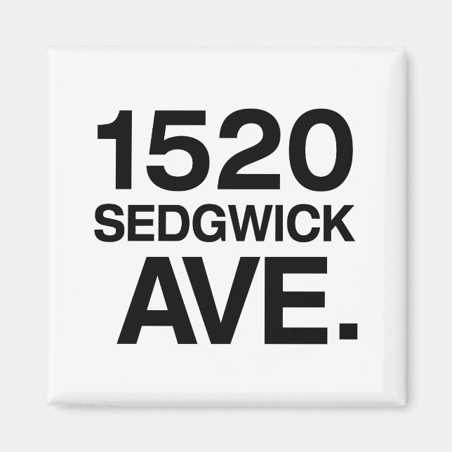 1520 SEDGWICK AVE. MAGNET (Vorne)