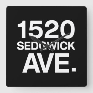 1520 SEDGWICK AVE. QUADRATISCHE WANDUHR